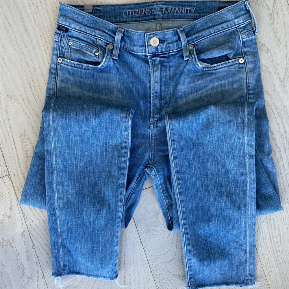 Citizens of Humanity Rocket High Rise Skinny Classic Blue Ankle Jeans